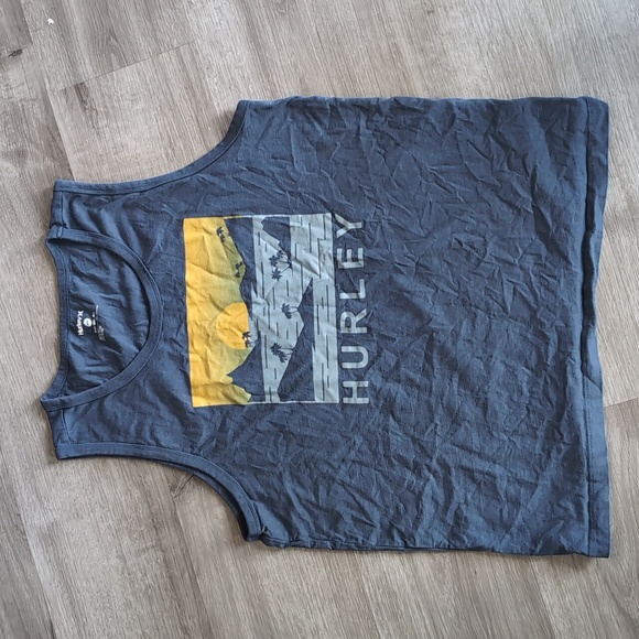 Hurley Orange and Gray Tank Tops Casual Athletic Wear - Picture 2 of 7